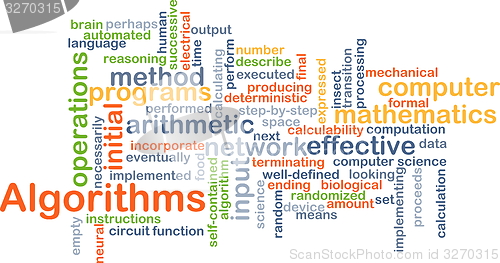 Image of Algorithms background concept