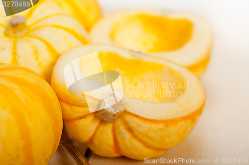 Image of fresh yellow pumpkin