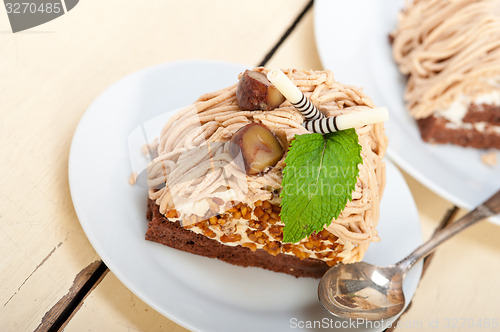 Image of chestnut cream cake dessert