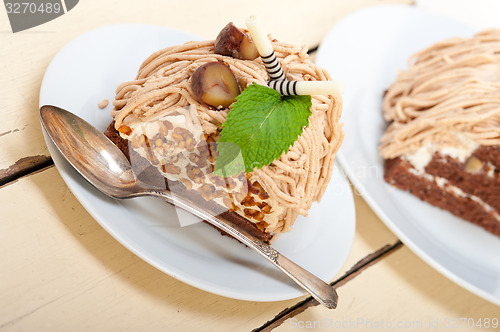 Image of chestnut cream cake dessert