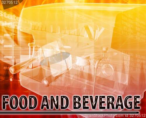 Image of Food & Beverage Abstract concept digital illustration