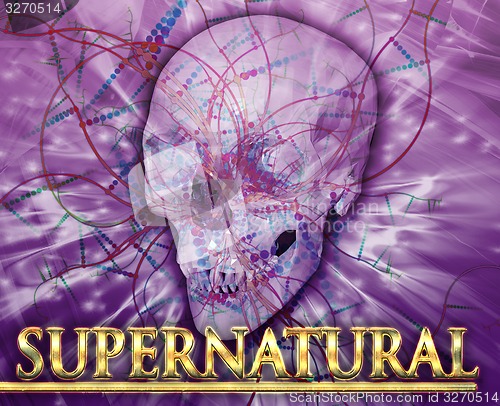Image of Supernatural Abstract concept digital illustration