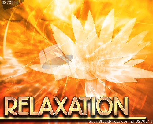 Image of Relaxation Abstract concept digital illustration