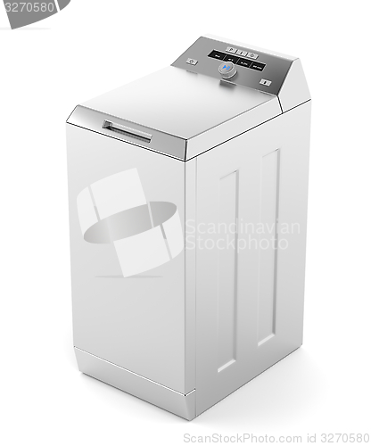 Image of Silver top load washing machine