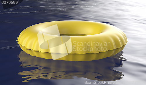 Image of Yellow swim ring