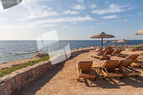 Image of Beach at the luxury hotel, Sharm el Sheikh, Egypt