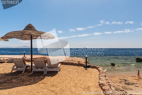 Image of Beach at the luxury hotel, Sharm el Sheikh, Egypt