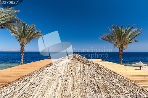 Image of Beach at the luxury hotel, Sharm el Sheikh, Egypt