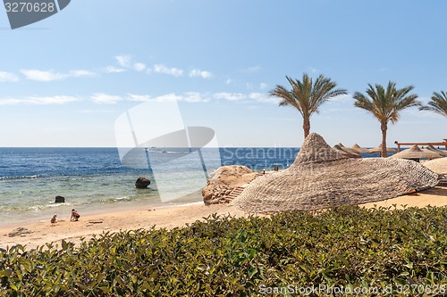 Image of Beach at the luxury hotel, Sharm el Sheikh, Egypt