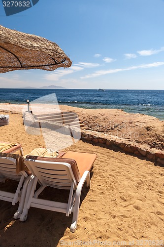 Image of Beach at the luxury hotel, Sharm el Sheikh, Egypt