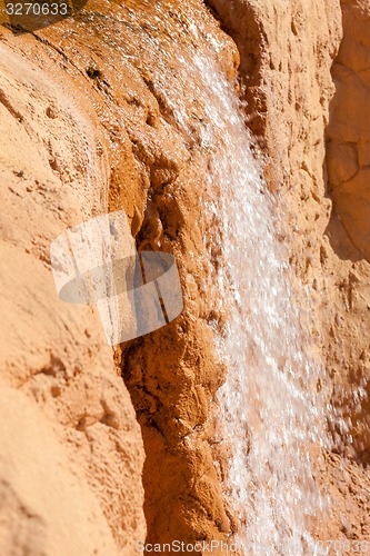 Image of waterfall on a rock in Egypt