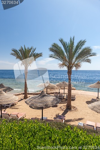 Image of Beach at the luxury hotel, Sharm el Sheikh, Egypt