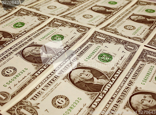 Image of Retro look Dollar notes 1 Dollar