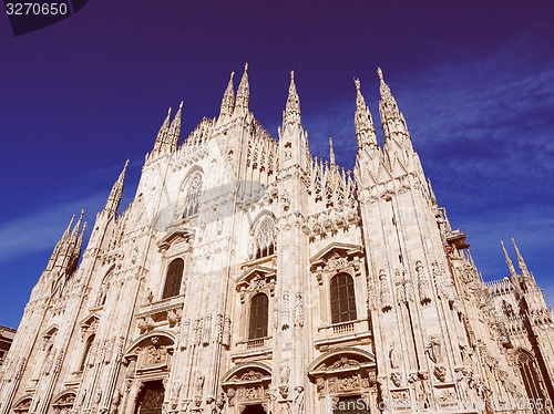 Image of Retro look Milan Cathedral