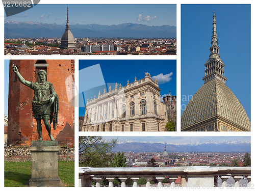 Image of Turin landmarks collage