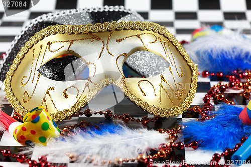 Image of Carnival detail with mask