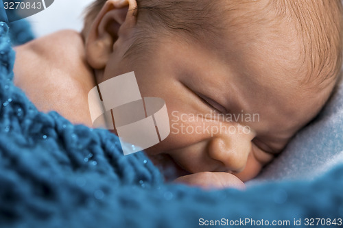 Image of Close up Cute New Born Baby