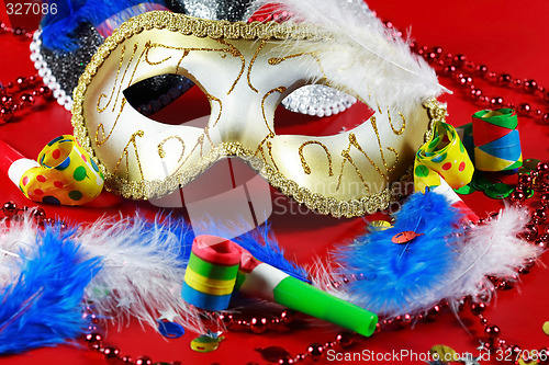 Image of Carnival detail with mask
