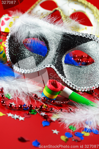 Image of Carnival detail with mask