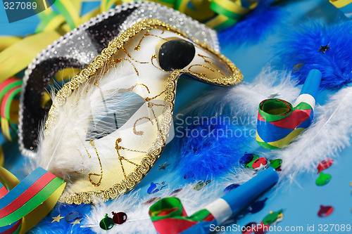 Image of Carnival detail with mask