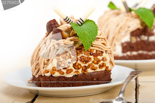 Image of chestnut cream cake dessert