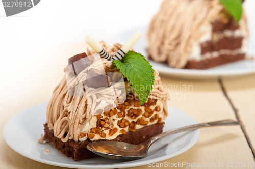 Image of chestnut cream cake dessert