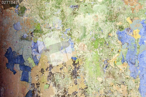 Image of High Resolution Concrete Grunge Weathered  Wall