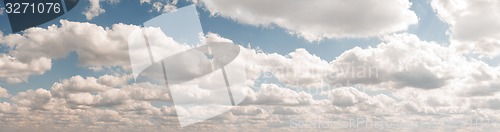 Image of Blue sky, clouds and sun light