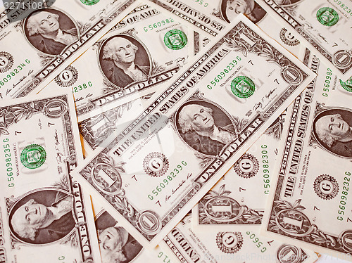 Image of Retro look Dollar notes 1 Dollar