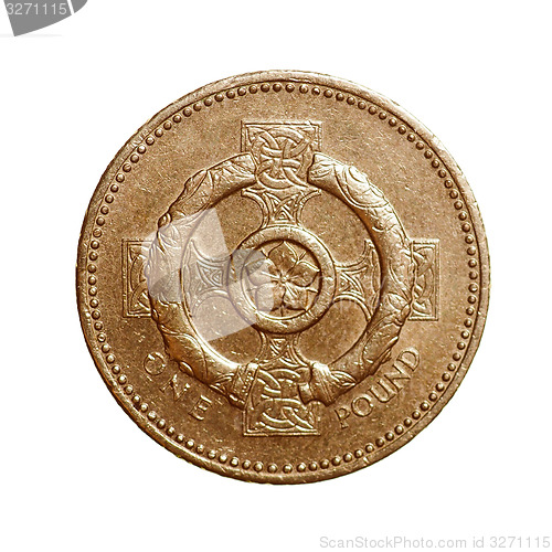 Image of Retro look One Pound coin