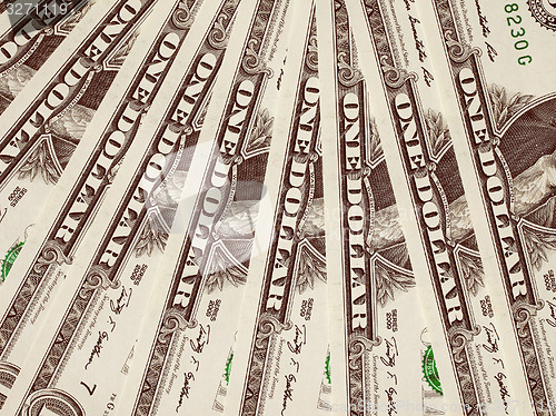 Image of Retro look Dollar notes 1 Dollar