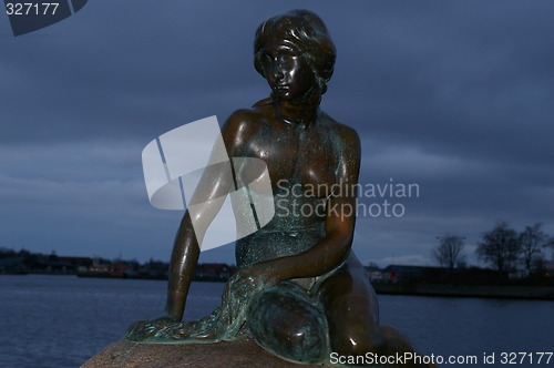 Image of The litle mermaid in Copenhagen