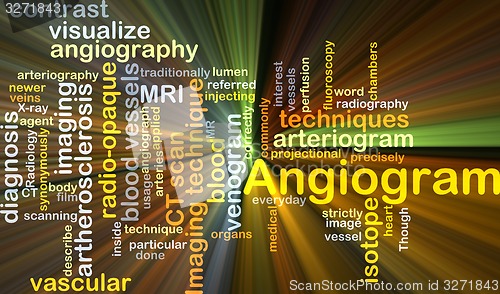 Image of Angiogram background concept glowing