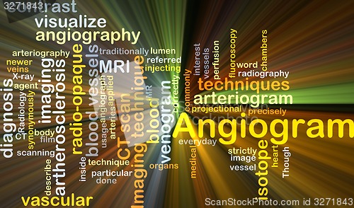 Image of Angiogram background concept glowing