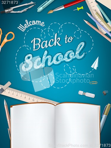 Image of Back to School background. EPS 10