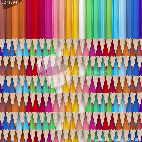 Image of Colored pencil crayons. EPS 10