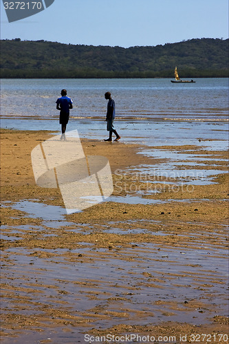 Image of nosy be ,lokobe reserve and boat