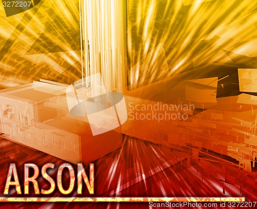 Image of Arson Abstract concept digital illustration