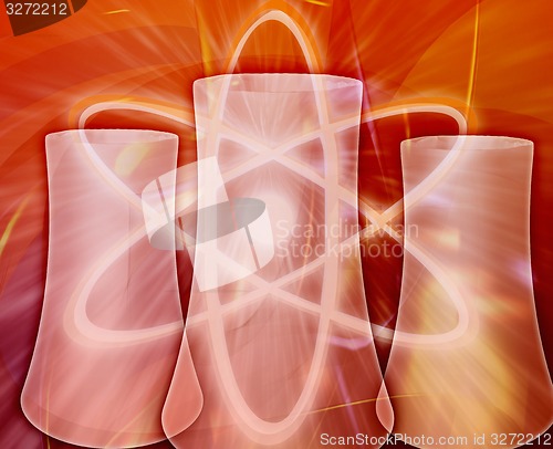 Image of Nuclear power Abstract concept digital illustration