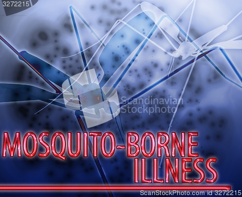 Image of Mosquito illness Abstract concept digital illustration