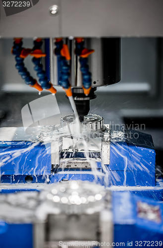 Image of Metalworking CNC milling machine.