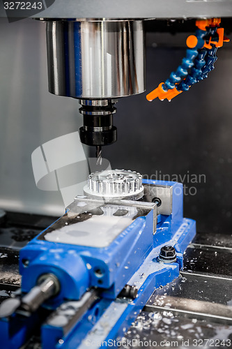 Image of Metalworking CNC milling machine.