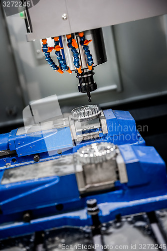 Image of Metalworking CNC milling machine.