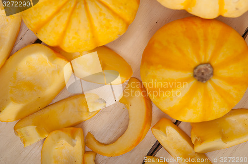 Image of fresh yellow pumpkin