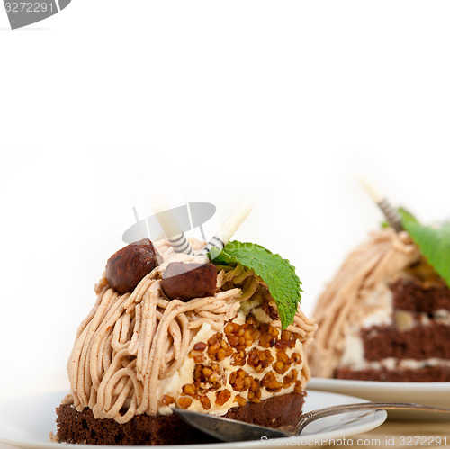 Image of chestnut cream cake dessert