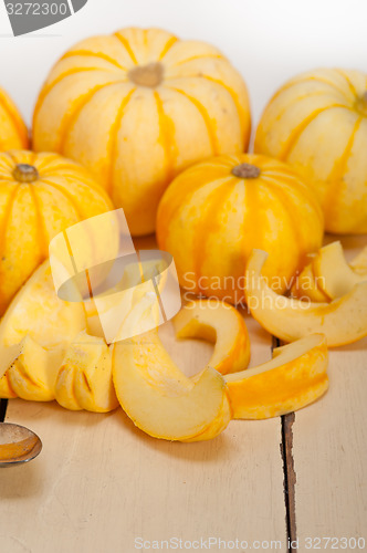 Image of fresh yellow pumpkin