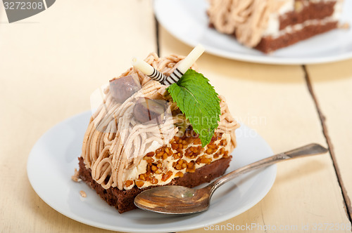 Image of chestnut cream cake dessert