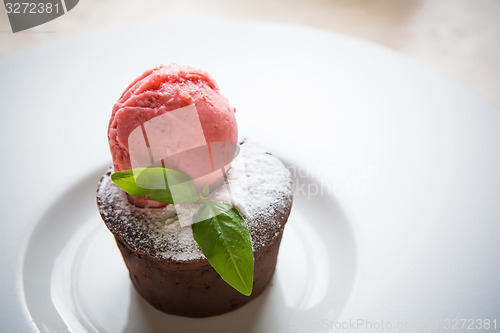 Image of Warm dessert chocolate cake Fondant