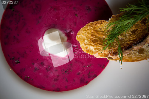 Image of Cold summer Beets soup