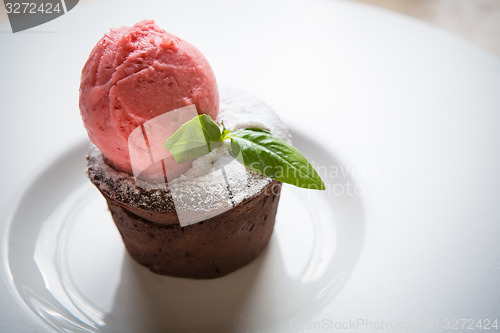 Image of Warm dessert chocolate cake Fondant